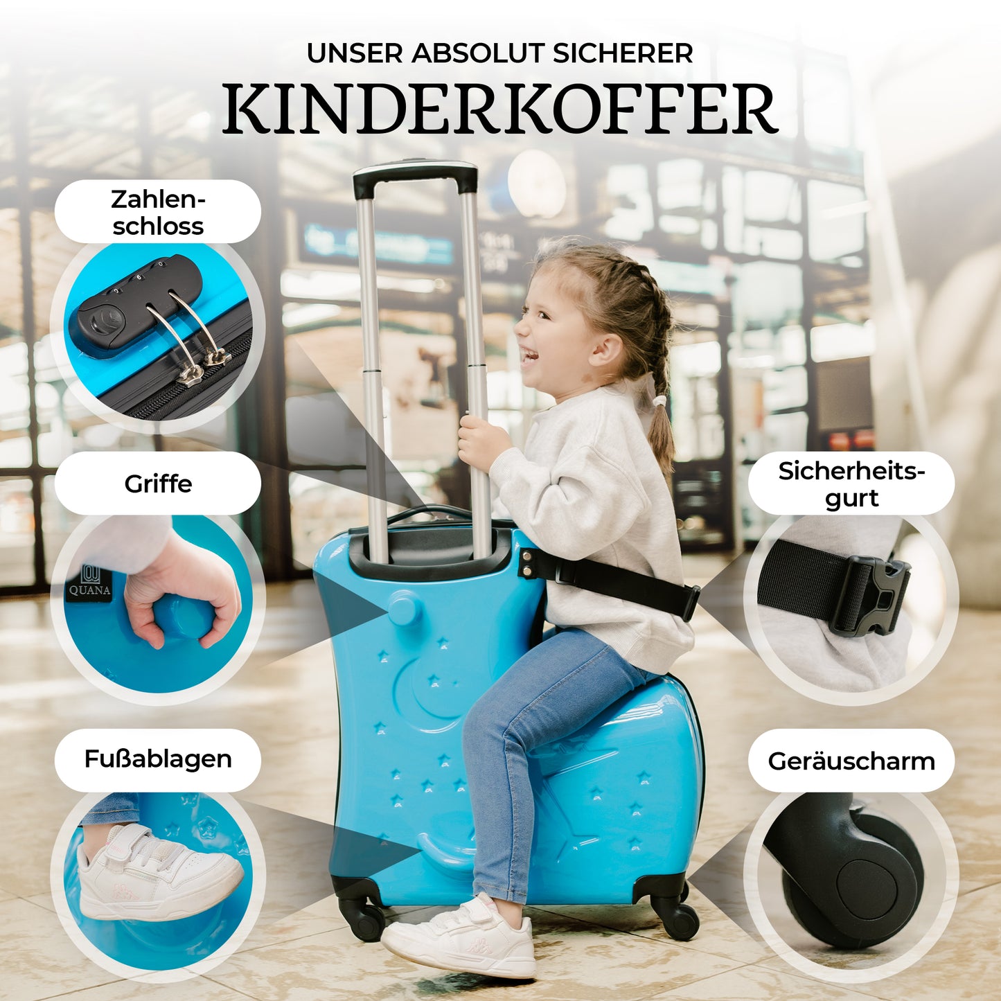Quana Kinderkoffer zum draufsitzen